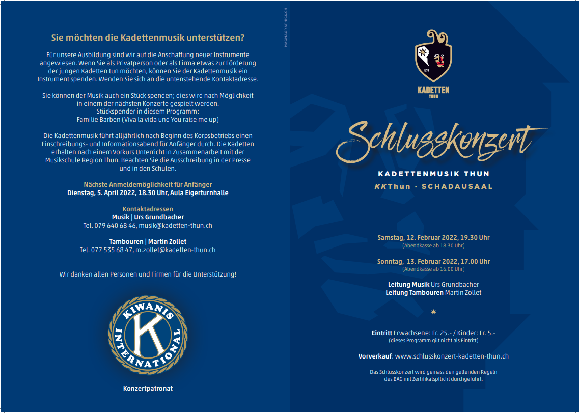 Programm Schlusskonzert Seite 1